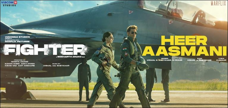 Fighter song Heer Aasmani OUT: Hrithik Roshan and Deepika Padukone dedicate this song to Air Force pilots