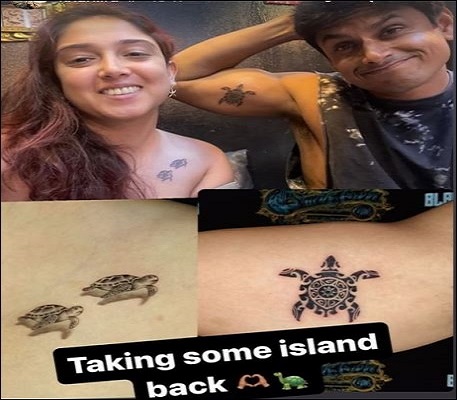 Newlyweds Ira Khan And Nupur Shikhare Flaunt Matching Turtle Tattoos