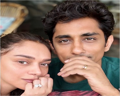 Aditi Rao Hydari extends luck to fiance Siddharth’s new release, Indian 2