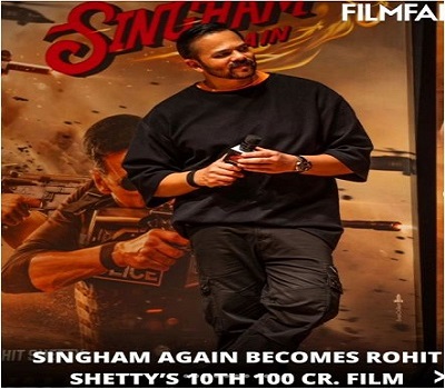 Rohit Shetty drops a gratitude message for his Fans As Singham Again Becomes His 10th Fastest Film To Cross Rs 100 Crore