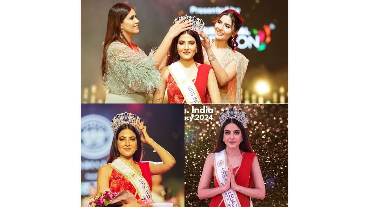 Prerna Kumari won the title of 1st Runner Up at the Mrs India Legacy 2024 beauty pageant held in Delhi